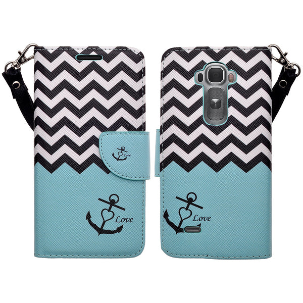 lg g flex 2 wallet case - teal anchor - www.coverlabusa.com