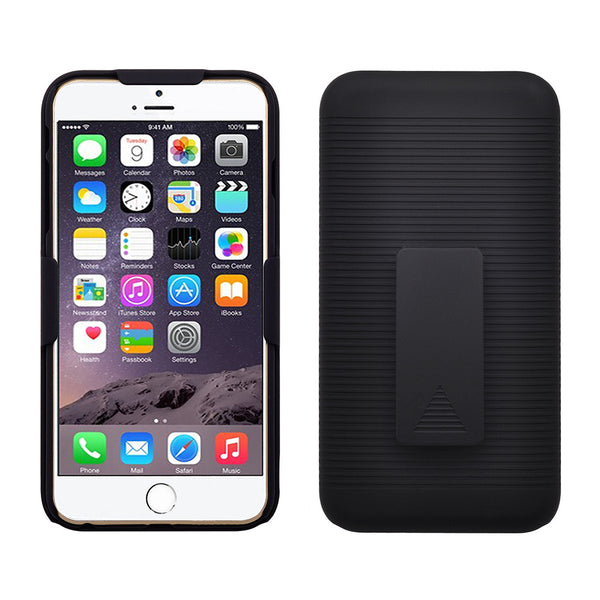 iPhone 6S / 6 combo holster shell case - bk - www.coverlabusa.com