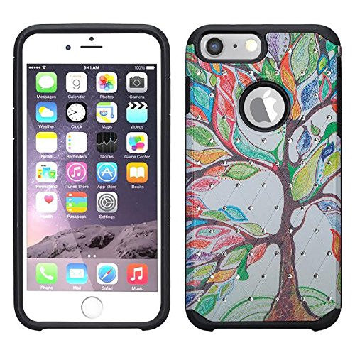 apple iphone 8 plus case hybrid diamond - tree - www.coverlabusa.com