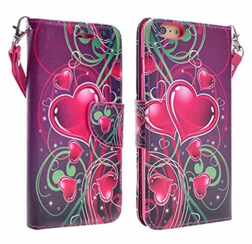 iphone 6 case, iphone 6 wallet case - heart strings - www.coverlabusa.com