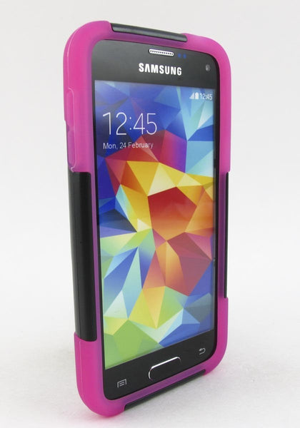 samsung galaxy s5 case with kickstand - hot pink - www.coverlabusa.com