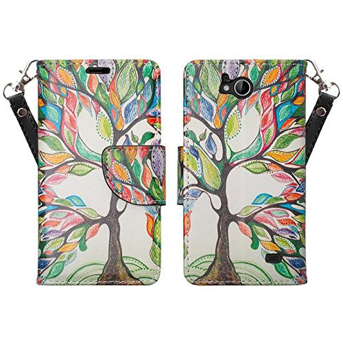 zte tempo vibrant tree wallet case - www.coverlabusa.com