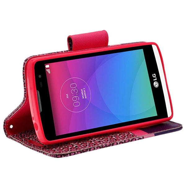 LG G Stylo Case, LG G Vista 2 Case Leather Wallet Case - Cheetah Prints - www.coverlabusa.com