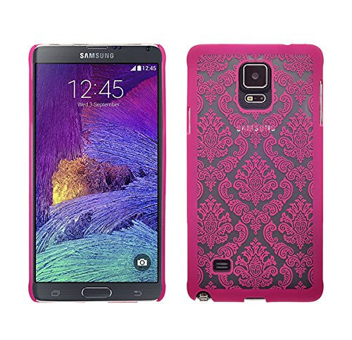 samsung galaxy note 4 damask case - hot pink - www.coverlabusa.com