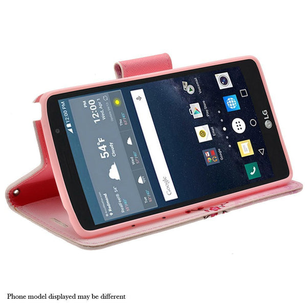 samsung galaxy note 3 leather wallet case - cherry blossom - www.coverlabusa.com