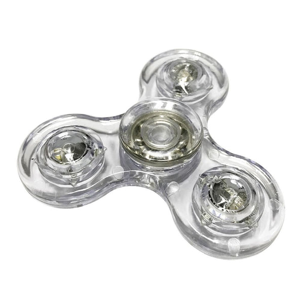 led fidget spinner - clear - www.coverlabusa.com