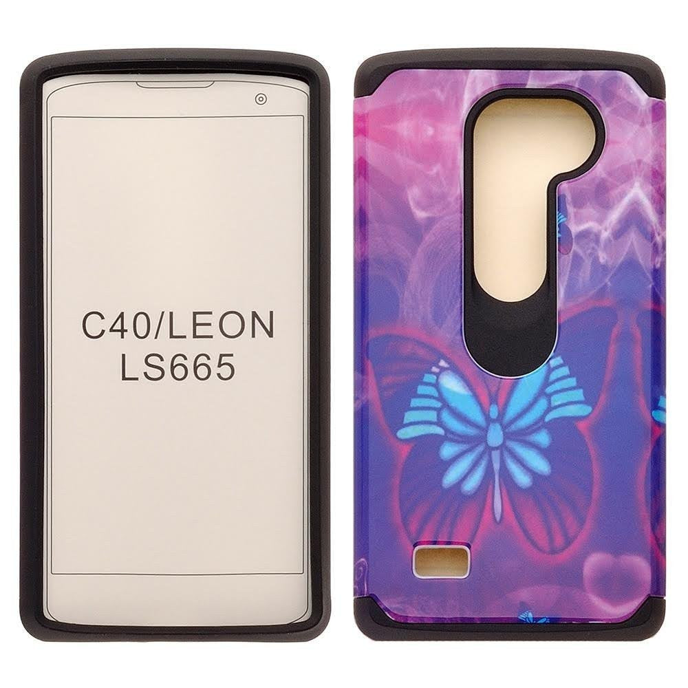LG Leon LTE Case | Lg Tribute 2 Case | LG Power | LG Sunset | LG Destiny | LG Risio Case - blue butterfly - www.coverlabusa.com