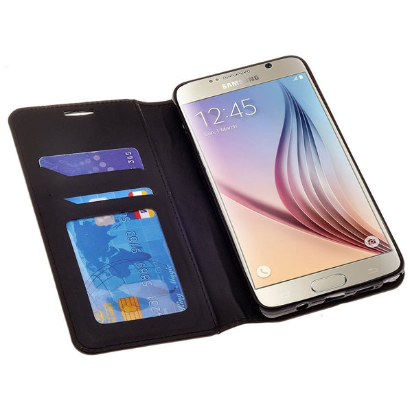 samsung galaxy note 3 leather wallet case - black - www.coverlabusa.com