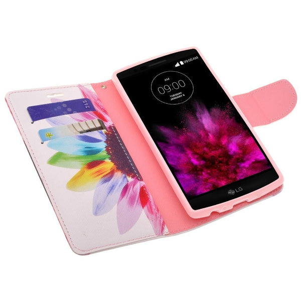 LG G Stylo Case, LG G Vista 2 Case Leather Wallet Case - Vivid Sunflower - www.coverlabusa.com