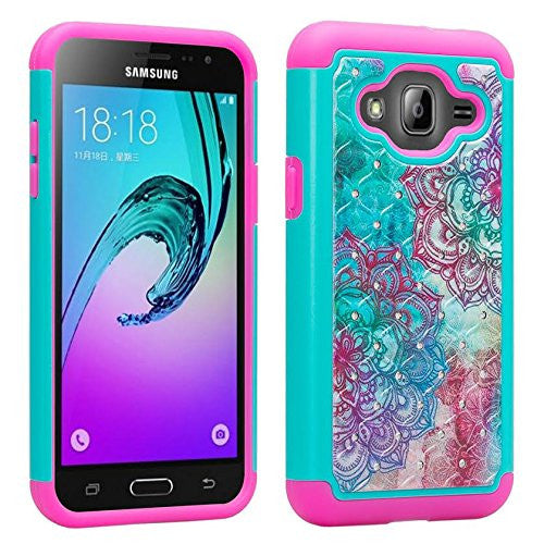 lg k10 diamond hybrid - teal flower - www.coverlabusa.com