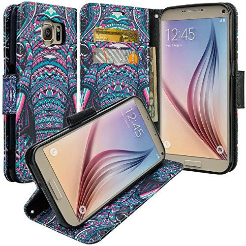 Samsung S6 Edge Plus Wallet Case, Strap Magnetic Fold Fol – SPY Phone Cases and accessories