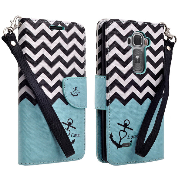 lg g flex 2 wallet case - teal anchor - www.coverlabusa.com