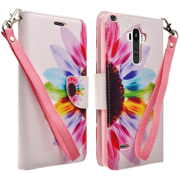 LG G Stylo Case, LG G Vista 2 Case Leather Wallet Case - Vivid Sunflower - www.coverlabusa.com
