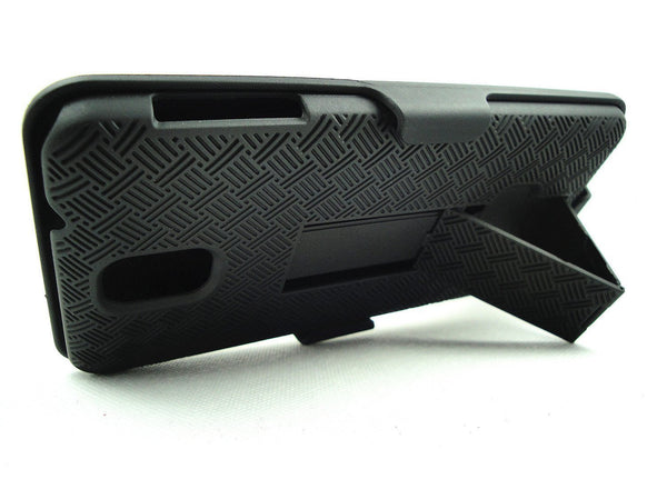 Samsung Galaxy Note 3 Holster Shell Clip Case - www.coverlabusa.com - black
