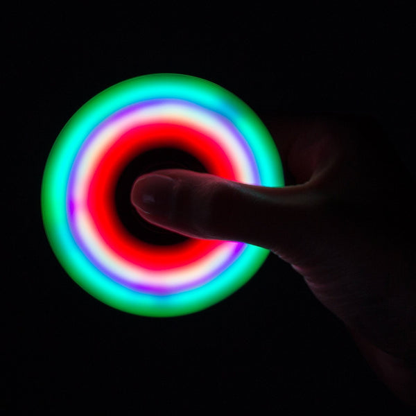 fidget spinner led spinner - orange - www.coverlabusa.com