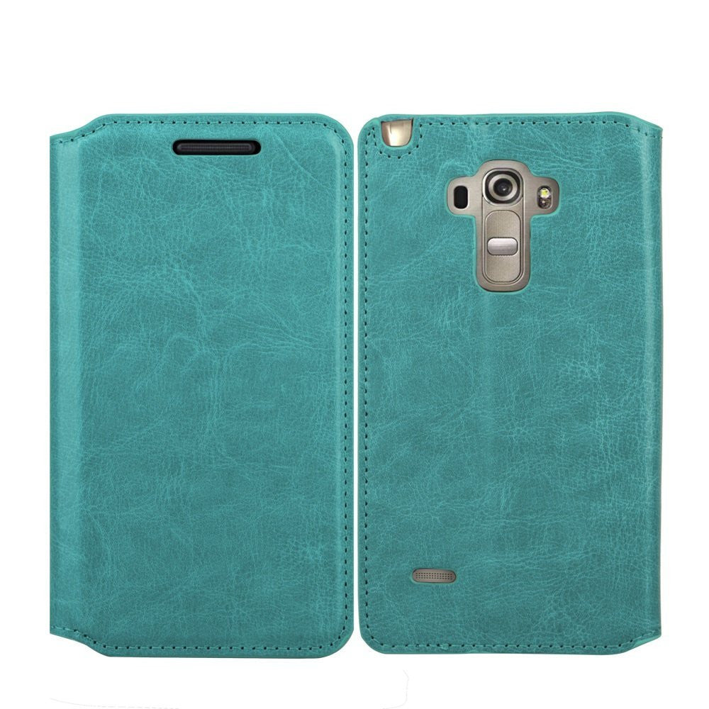 LG G Stylo Case, LG G Vista 2 Case Leather Wallet Case - Teal - www.coverlabusa.com