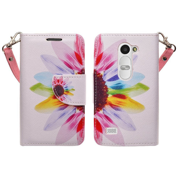 LG G Stylo Case, LG G Vista 2 Case Leather Wallet Case - Vivid Sunflower - www.coverlabusa.com