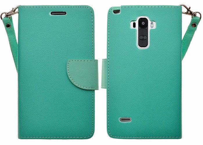 LG G Stylo Case, LG G Vista 2 Case Leather Wallet Case - Teal - www.coverlabusa.com