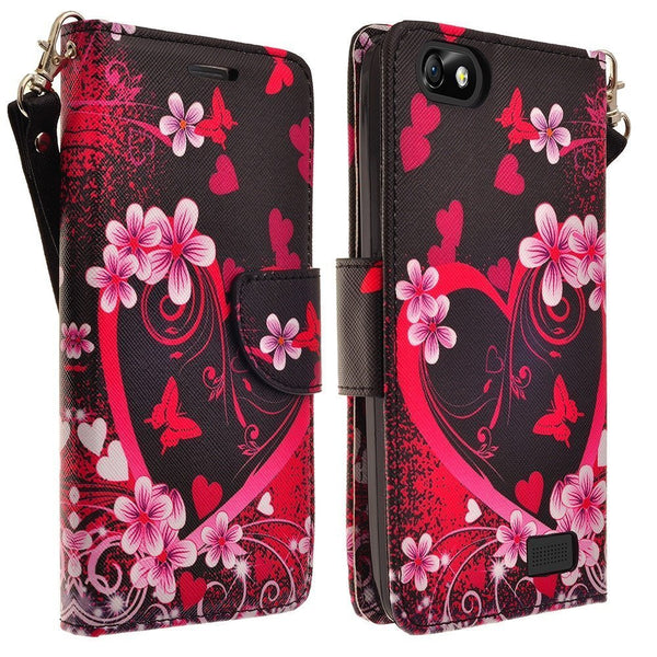 iphone 6 case, iphone 6 wallet case - heart lily - www.coverlabusa.com