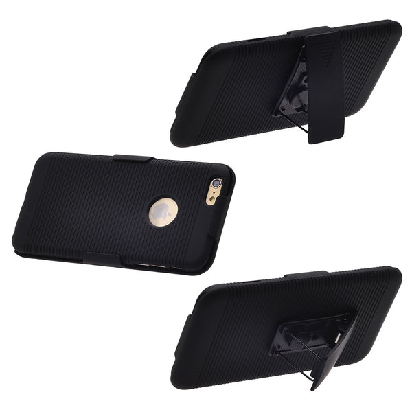iPhone 6S / 6 combo holster shell case - bk - www.coverlabusa.com