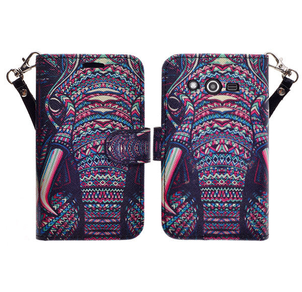 galaxy avant wallet case - tribal elephant - www.coverlabusa.com