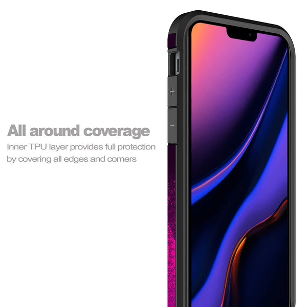 apple iphone 12 pro hybrid case - heart butterflies - www.coverlabusa.com