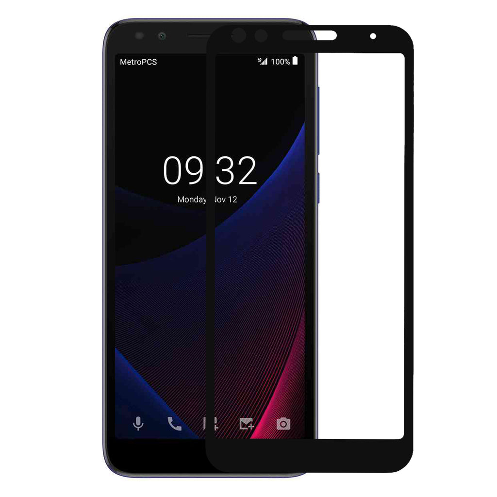alcatel 1x evolve screen protector tempered glass - black - www.coverlabusa.com