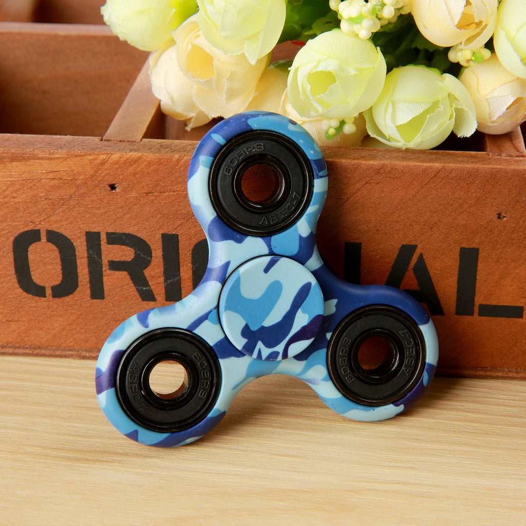 hand fidget spinner - camo blue - www.coverlabusa.com