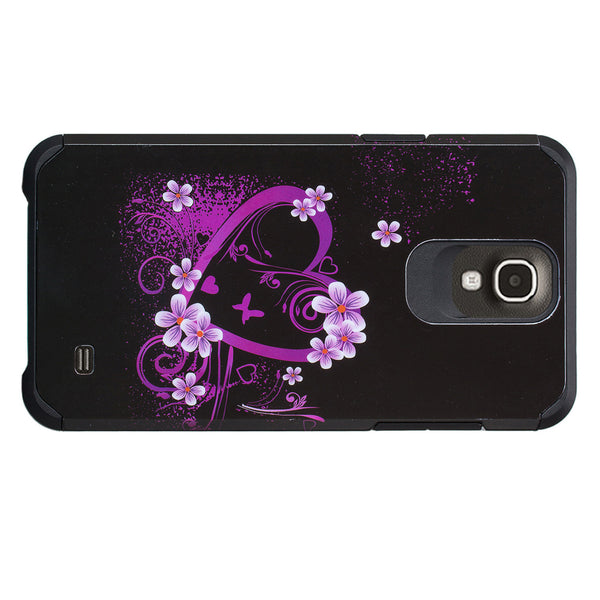 samsung galaxy mega 2 hybrid case - heart butterflies - www.coverlabusa.com