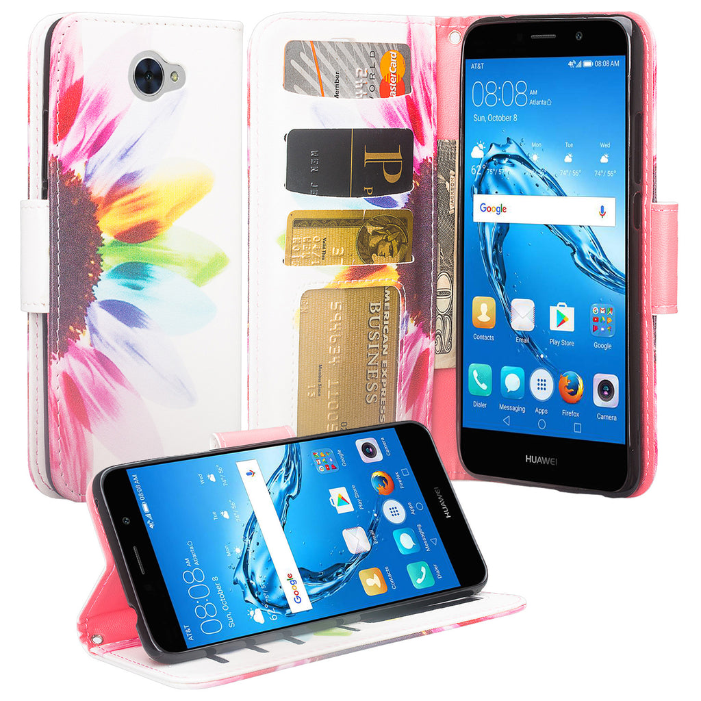 Huawei Ascend XT 2 Wallet Case - Sunflower - www.coverlabusa.com