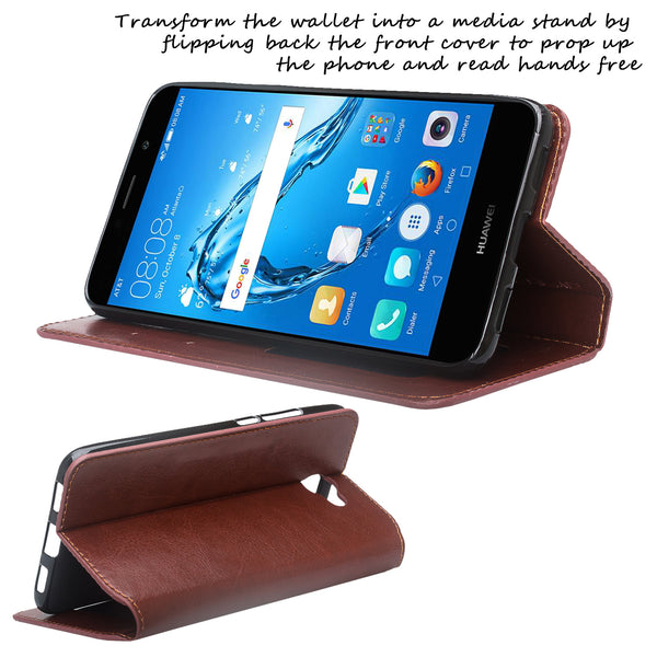 Huawei Ascend XT 2 Wallet Case - brown - www.coverlabusa.com