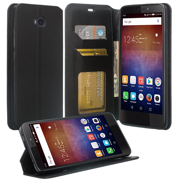 huawei ascend xt leather wallet case - black - www.coverlabusa.com