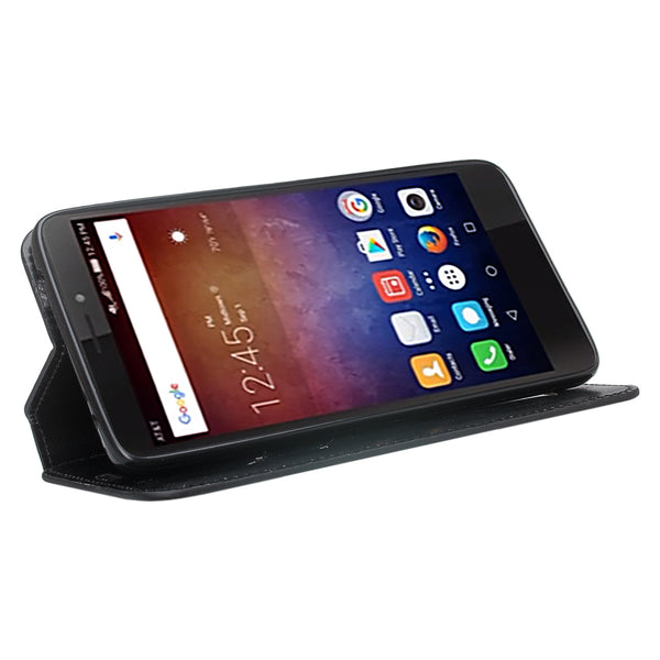 huawei ascend xt leather wallet case - black - www.coverlabusa.com