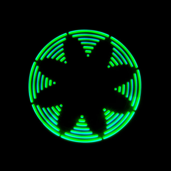 Advanced LED Light Fidget Spinner - Hand Spin Focus Toy, Stress Anxiety Relief, EDC Toy - Hot Pink