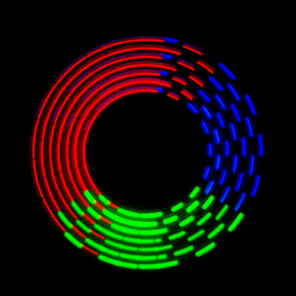 Advanced LED Light Fidget Spinner - Hand Spin Focus Toy, Stress Anxiety Relief, EDC Toy - White