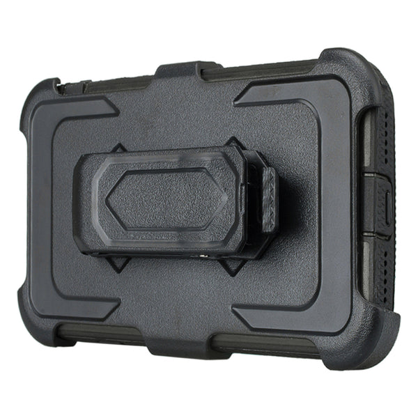 iphone 7 case, iphone 7 holster shell combo | heavy duty with screen protector - black - www.coverlabusa.com