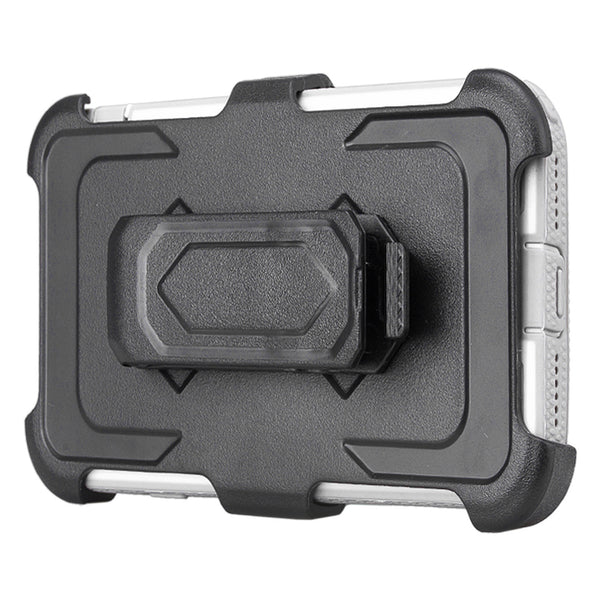 Apple iPhone 7 Plus Case | Heavy Duty 3-in-1 Defender Holster Shell Combo | White - www.coverlabusa.com