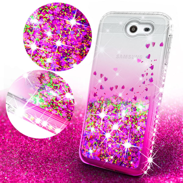 clear liquid phone case for samsung galaxy j7 2017 - hot pink - www.coverlabusa.com