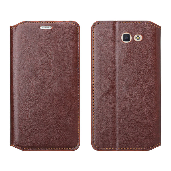 Samsung J7(2017), J7 Sky Pro, J7 V, J7 Perx Wallet Case - brown - www.coverlabusa.com