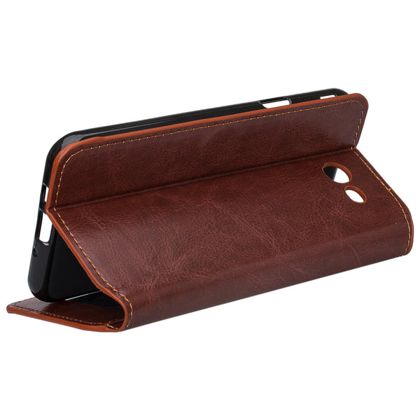 Samsung J7(2017), J7 Sky Pro, J7 V, J7 Perx Wallet Case - brown - www.coverlabusa.com