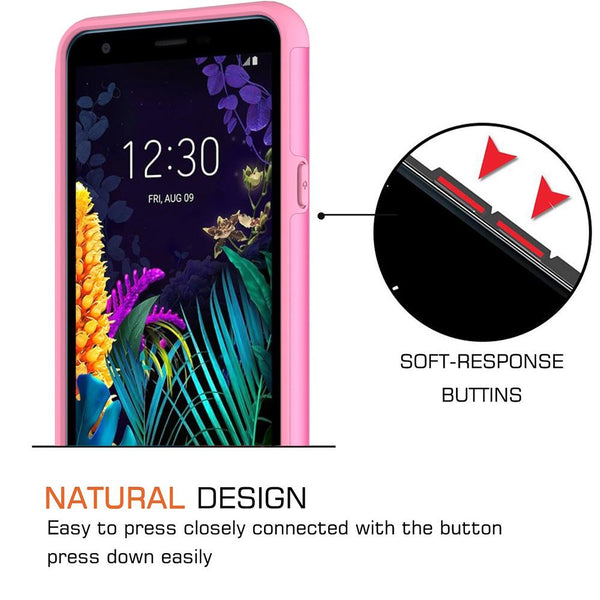 lg aristo 4 plus glitter hybrid case - hot pink - www.coverlabusa.com