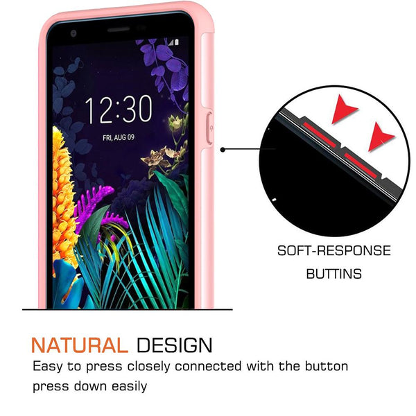 lg aristo 4 plus glitter hybrid case - rose gold - www.coverlabusa.com