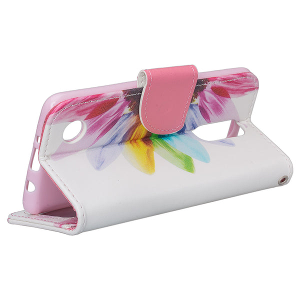 LG K4 (2017) | Fortune | Phoenix 3 | LV1 | M150  leather wallet case - vivid sunflower - www.coverlabusa.com