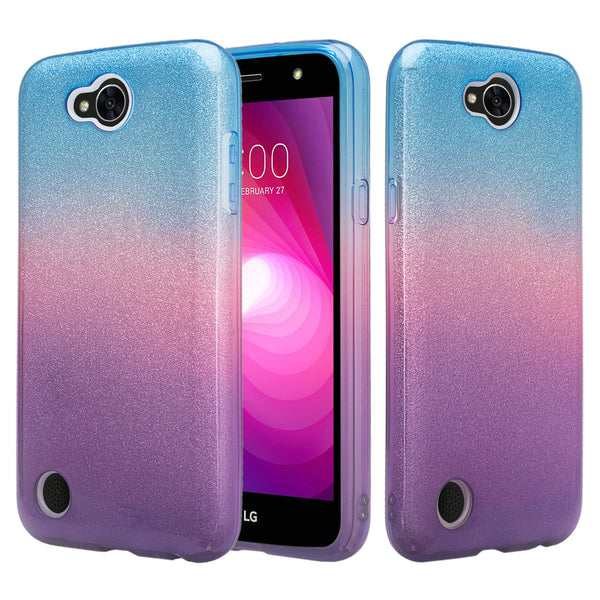 lg x power 2 glitter case - blue - www.coverlabusa.com