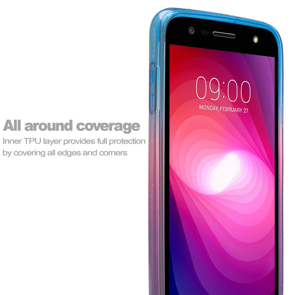 lg x power 2 glitter case - blue - www.coverlabusa.com