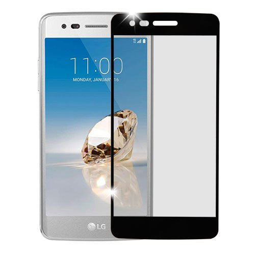 lg aristo screen protector, lg aristo full temper glass - black - www.coverlabusa.com