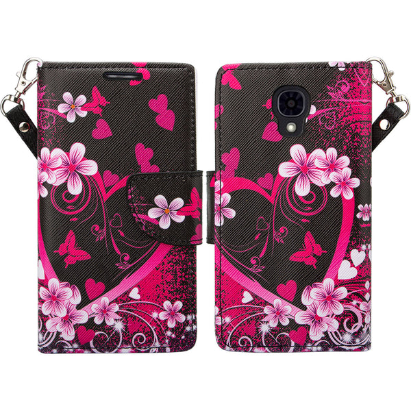 lg volt wallet case - heart butterflies - www.coverlabusa.com