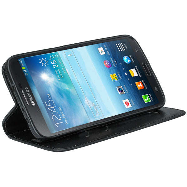 samsung galaxy mega 6.3 leather wallet case - black - www.coverlabusa.com