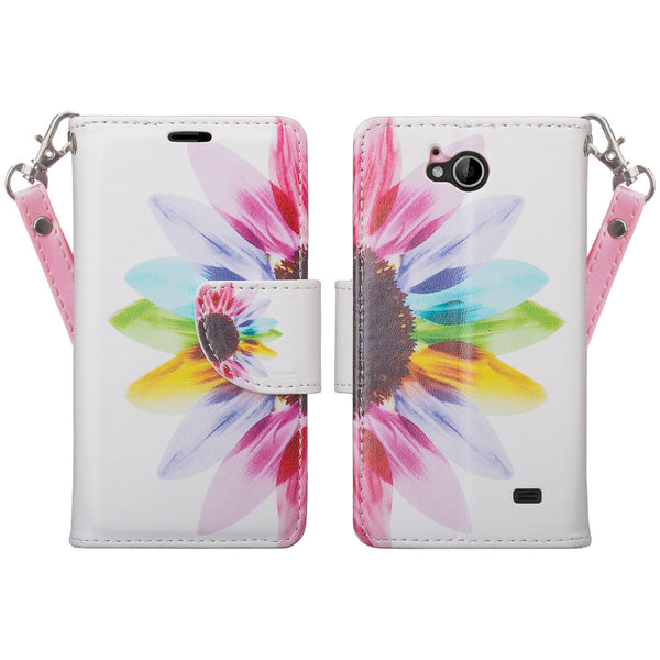 zte tempo case, wallet - vivid sunflower - www.coverlabusa.com