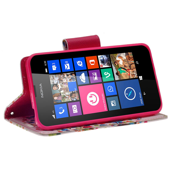 Nokia Lumia 635 Wallet Case - 4 season tree - www.coverlabusa.com
